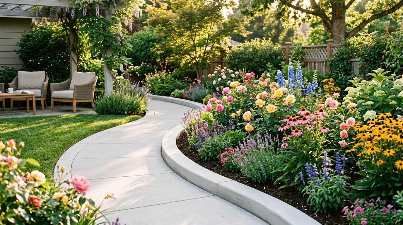 Rock Border for Easy Care